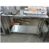 Image 1 : S/S  4'  Bullnose Island Table w/Undershelf