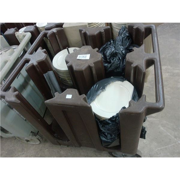 Cambro Dish Cart w/Dishes