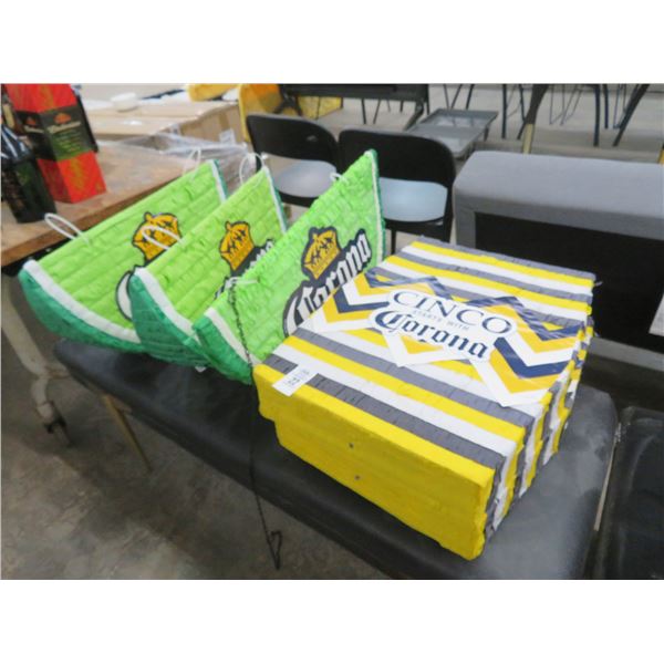 4 Corona Pinata Style Sign 4 x the Money