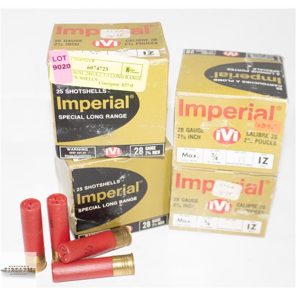 79 IMPERIAL 28GA 2 3/4 LONG RANGE SHOTGUN SHELLS