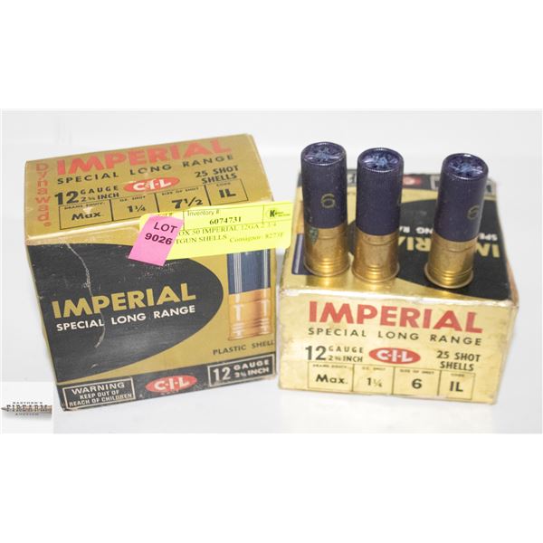 APPROX 50 IMPERIAL 12GA 2 3/4 SHOTGUN SHELLS