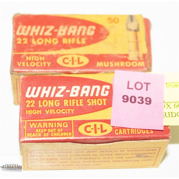 APPROX 60 C/I/L WHIZ-BANG 22LR CARTRIDGES