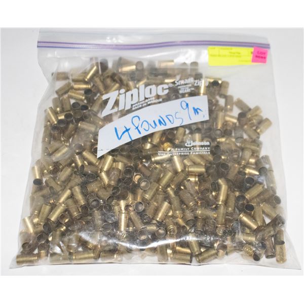 9MM BRASS 4 POUNDS