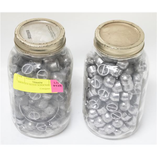 SHOTGUN SLUGS 20 POUNDS 2 JARS