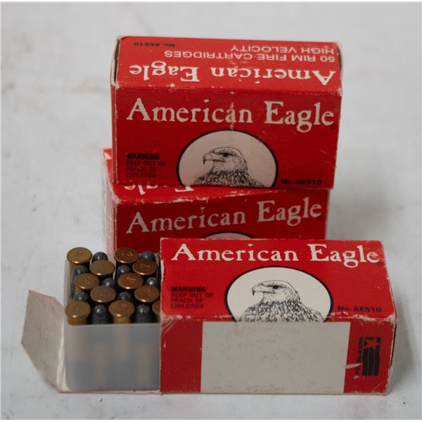 136 ROUNDS OF AMERICAN EAGLE 22 LONG RIFLE HIGH
