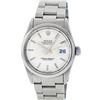 Image 2 : Rolex Mens Quickset Stainless Steel Sapphire Silver Index Dial Oyster Band Datej