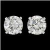 Image 4 : NEW Classic 14K White Gold 0.80 ctw GIA Round Brilliant Cut Diamond Stud Earring