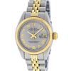 Image 3 : Rolex Ladies 2 Tone Yellow Gold & Stainless Steel Slate Grey Roman Wristwatch