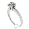 Image 8 : Vintage 14k White Gold 0.39 ctw Diamond Cluster Solitaire Engagement Promise Rin