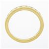 Image 9 : Tiffany & Co. 18k Yellow Gold 1 ctw Channel Round Diamond Wedding Band Ring w/ B