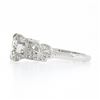 Image 7 : Vintage Platinum 1.67 ctw GIA European Diamond w/ Marquise Accents Engagement Ri
