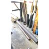 Image 3 : ASSORTED MOSTLY SOLID ROUND STOCK FAB METAL, WITH WALL MOUNTED RACK INCLUDED