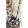 Image 5 : WOODEN STORAGE SHELF WITH ASSORTED ROUND STOCK METAL MATERIAL