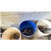 Image 8 : WOODEN STORAGE SHELF WITH ASSORTED ROUND STOCK METAL MATERIAL