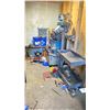 Image 1 : LOT OF MISC EQUIPMENT IN DISREPAIR DRILL PRESS BENCH GRINDER METAL MATERIAL ROLLER