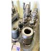 Image 2 : GROUP OF 10 TOOL HOLDERS WITH SOME ASSORTED  TOOLING BITS