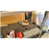 Image 4 : METAL WORK TABLE WITH 2 MECHANICS VISES APPROX 6 FTZL X  2.5 FT W X3 FT H COME WITH SIDE SHELF