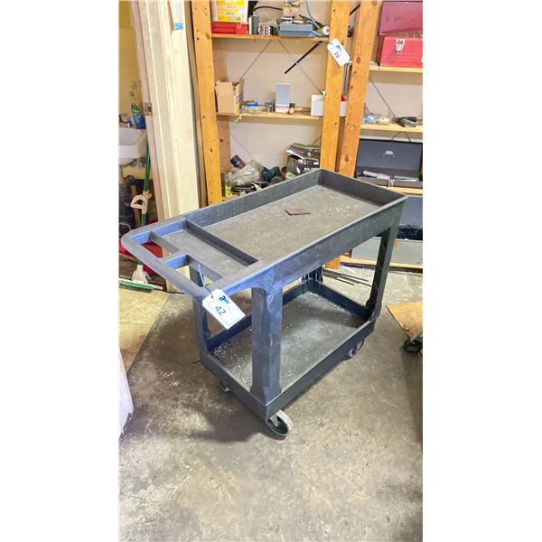 ULINE MOBILE PLASTIC SHOP CART