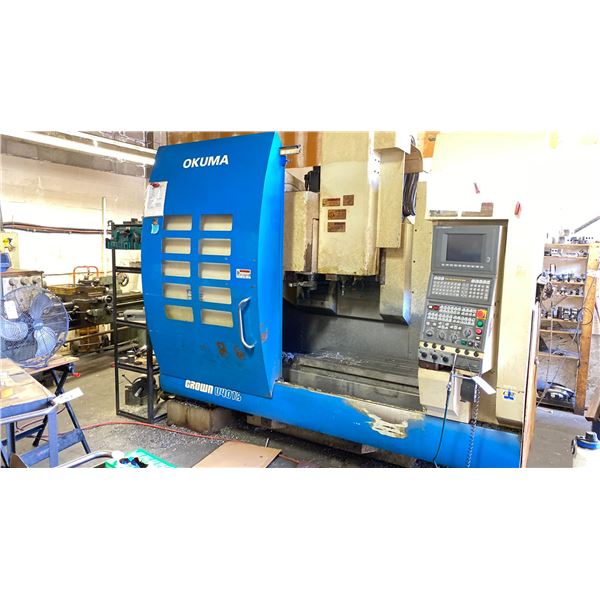 OKUMA CROWN U4018 PROGRAMMABLE MILLING MACHINE, OKUMA OSP-U10M CONTROL CENTER