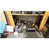 Image 3 : WOOD SHELF UNIT WITH ASSORTED MACHINE LATHE/MILLING AND DRILLING TOOLING