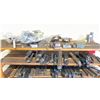 Image 2 : WOODEN SHELF UNIT FILLED WITH ASSORTED MACHINIST TOOLING PARTS AND ACCESSORIES FOR LATHE, MILING