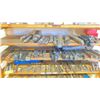 Image 3 : WOODEN SHELF UNIT FILLED WITH ASSORTED MACHINIST TOOLING PARTS AND ACCESSORIES FOR LATHE, MILING