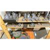 Image 8 : WOODEN SHELF UNIT FILLED WITH ASSORTED MACHINIST TOOLING PARTS AND ACCESSORIES FOR LATHE, MILING
