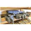 Image 9 : WOODEN SHELF UNIT FILLED WITH ASSORTED MACHINIST TOOLING PARTS AND ACCESSORIES FOR LATHE, MILING
