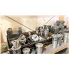Image 17 : DOUBLE WOODEN SHELF UNIT FILLED WITH ASSORTED MACHINIST TOOLING PARTS AND ACCESSORIES FOR