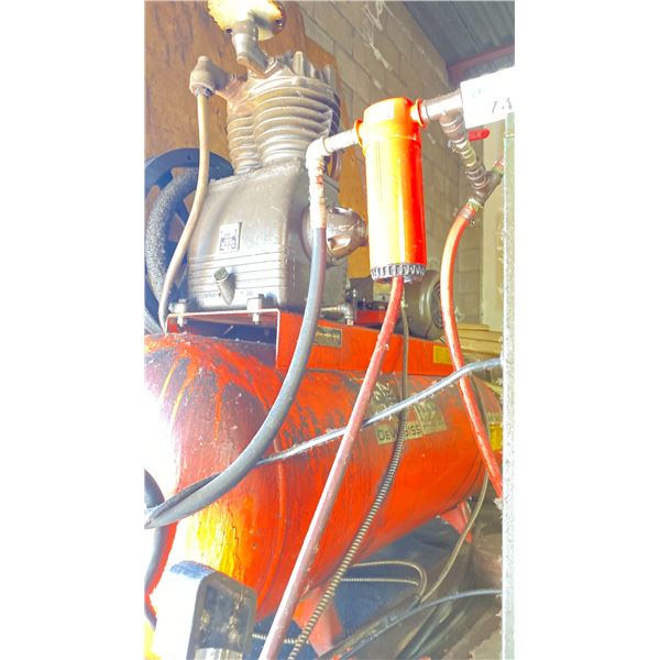 DE VILBLISS COMPRESSOR VAP-50/500 ,5HP 230/460 V 3 PHASE MAX PRESSURE 175 TANK SIZE 80 H
