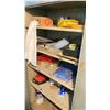 Image 3 : 2 DOOR METAL STORAGE CABINET WITH CONTENTS