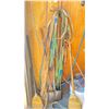 Image 1 : LG GROUP OF ASSORTED LIFTING SLINGS , SHOVELS AND BROOMS