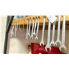 Image 9 : CRAFTSMEN TWO PIECE ROLLING TOOL BOX WITH CONTENTS AND ASSORTED TOOLS HANGING ON STAIRS