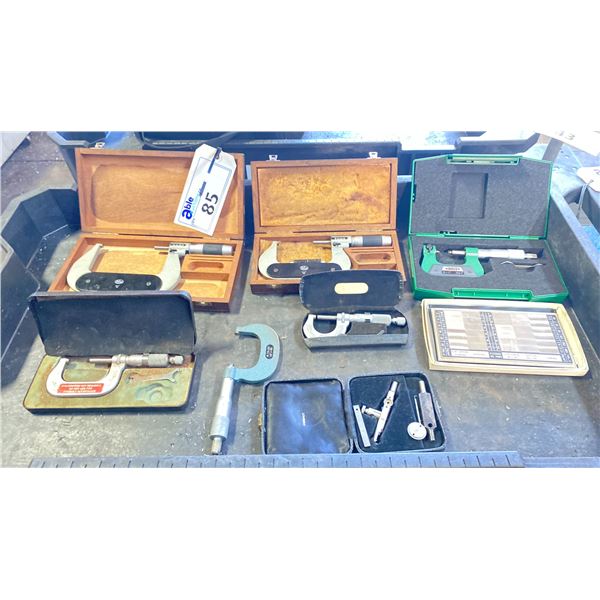 GROUP OF MACHINIST PRECISION MEASUREMENT TOOLS MOST IN CASES