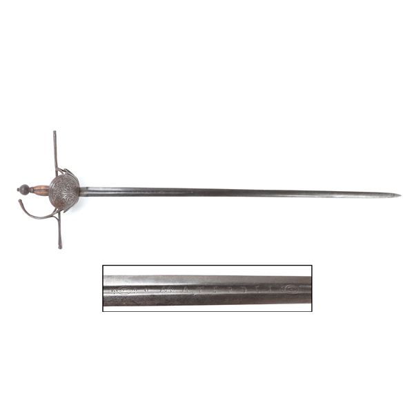 Spanish Colonial Embossed Bilbao Sword, 18th c.