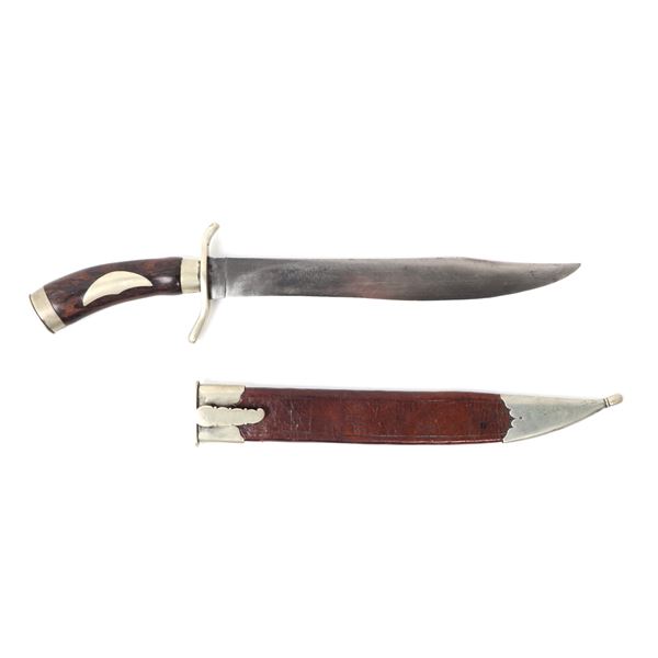 Bowie Hunting Knife with Scabbard