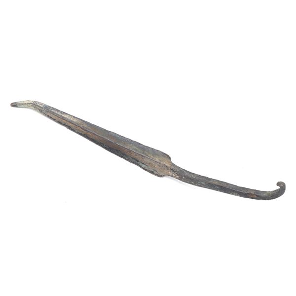 Massive Ancient Bronze 4-Sided Spear, Early Cypriot III 2100 BCE - 1901 BCE