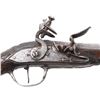 Image 14 : Brace of Silver Inlaid & Engraved Flintlock Cavalry Pistols, Late 18th c.