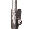 Image 3 : Brace of Silver Inlaid & Engraved Flintlock Cavalry Pistols, Late 18th c.