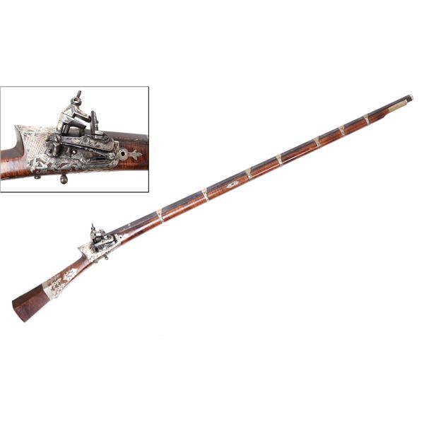 Excellent Ottoman "Sisana" Miquelet Flintlock Rifle, 18th c.