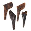 Image 1 : Group Lot of 4 Pre-Civil War Holsters