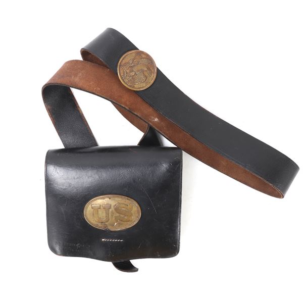 US Civil War Repro Belt & Pouch Set