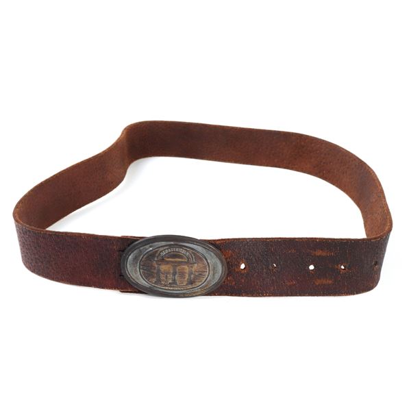 Confederate US Civil War Belt & Buckle Set