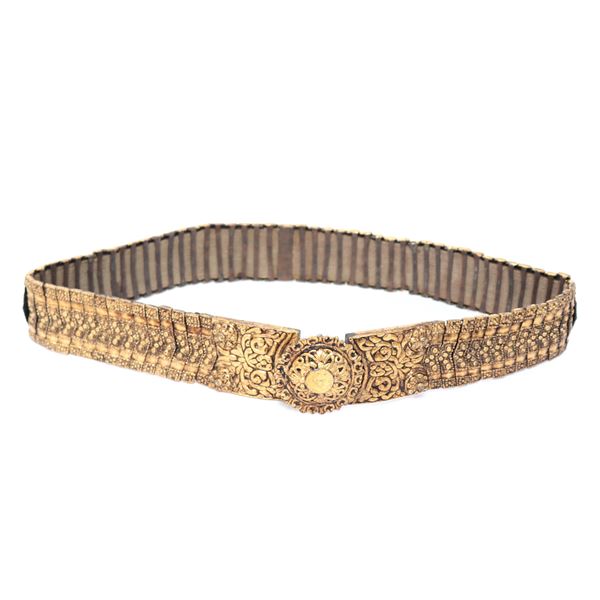 Brightly Gilt Balkan Caucasian Belt, 73 Panels