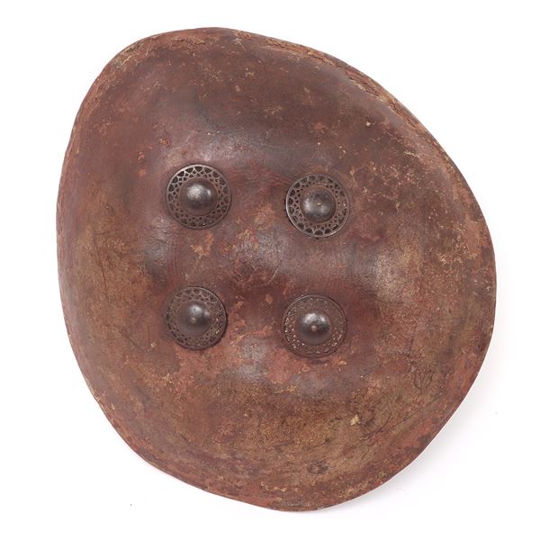 Indian Leather Hide Dhal Shield, 18th-19th c.