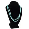 Image 2 : Dual Strand Raw Turquoise Necklace