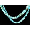 Image 3 : Dual Strand Raw Turquoise Necklace