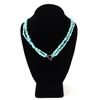 Image 5 : Dual Strand Raw Turquoise Necklace