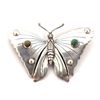 Image 1 : Lovely Navajo Sterling Silver & Turquoise Butterfly Pin