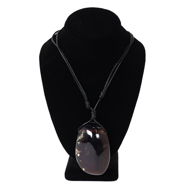 Gorgeous Natural Amber Specimen Necklace